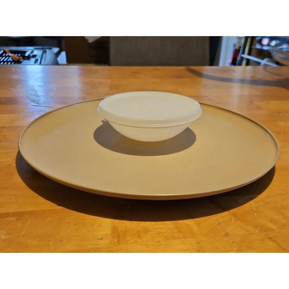 Vintage Tupperware Dip N Serve Chip & Dip Veggie Tray w/ Bowl & Lid #492
